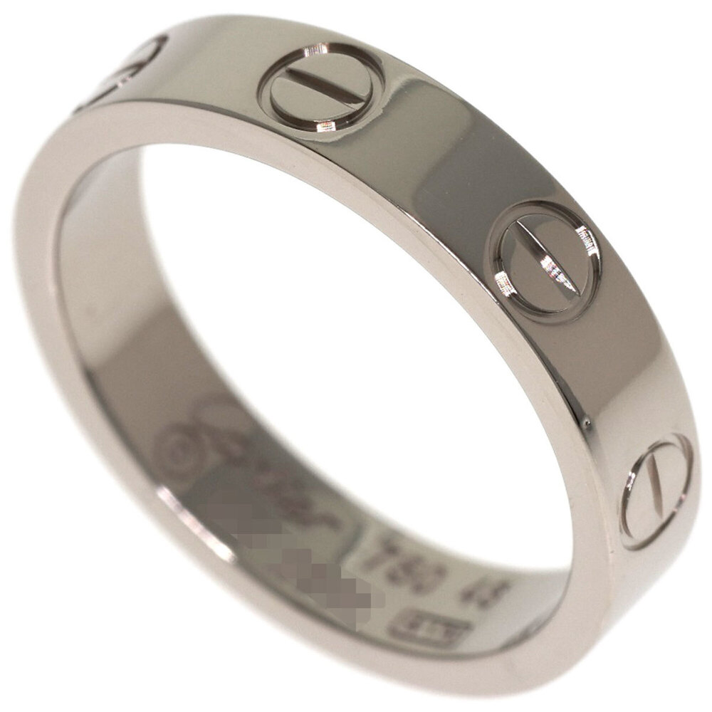 Cartier Mini Love Ring #46, 18K White Gold, Women's Ring, CARTIER
